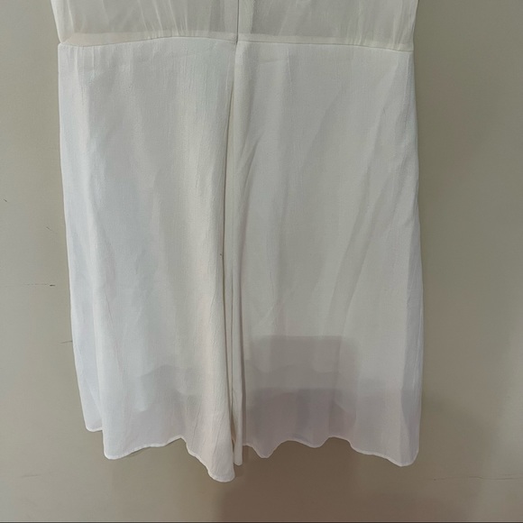 FOR LOVE AND LEMONS WHITE MINI DRESS WITH MESH PANEL SIZE SMALL - Picture 5 of 8
